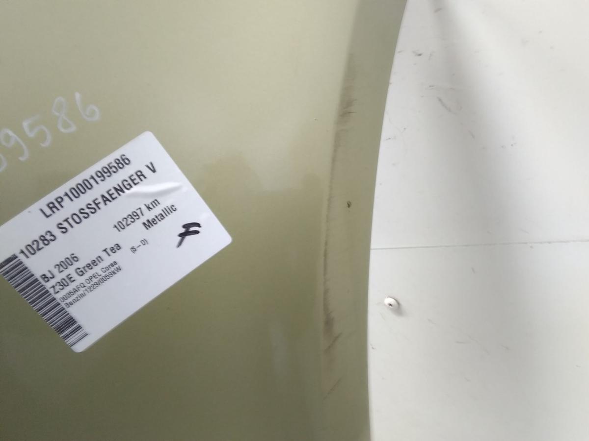 Opel Corsa D original Sto&szlig;stange Sto&szlig;f&auml;nger vorn Z30E Green Tea Metallic BJ2006