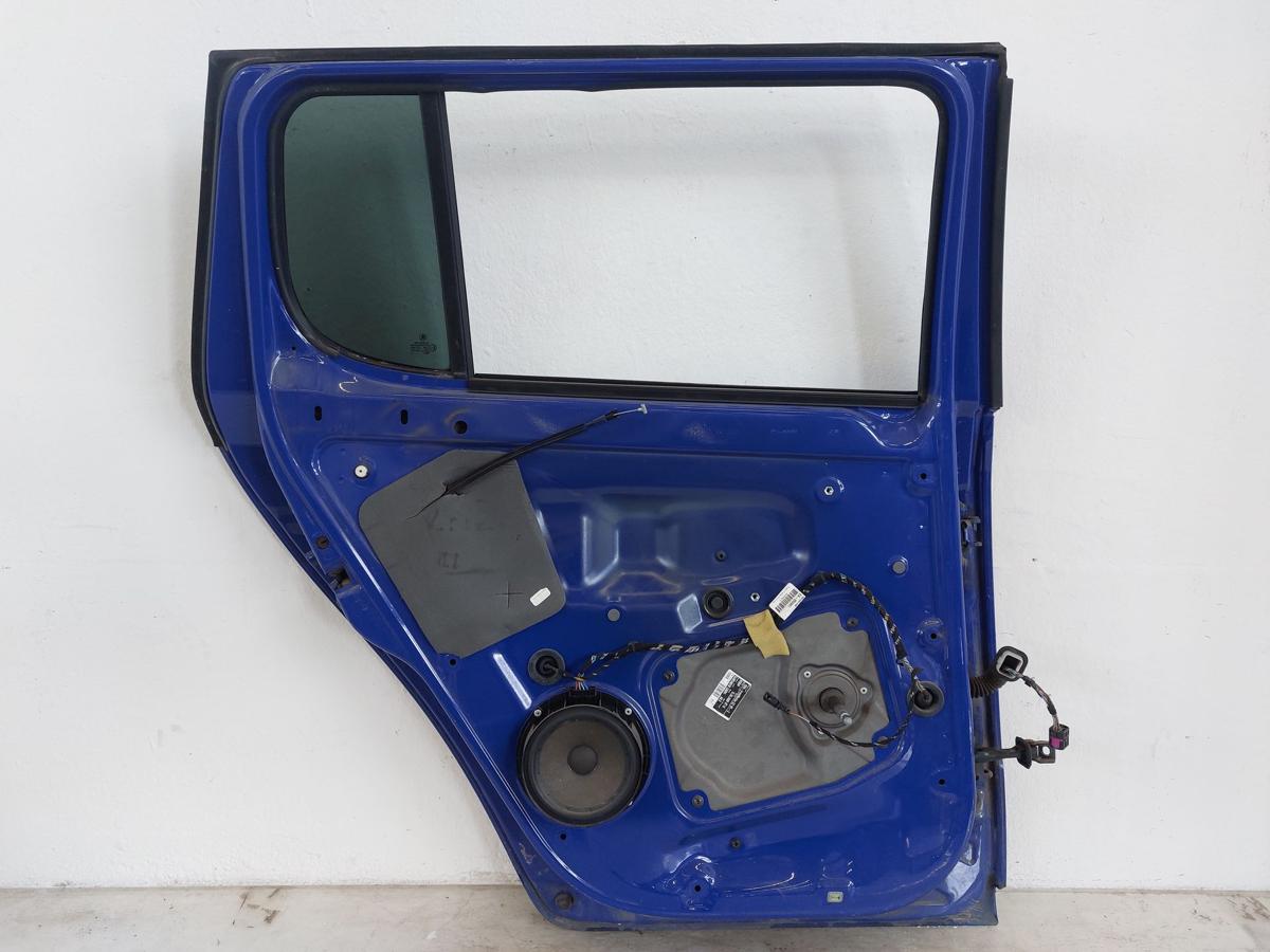 Skoda Fabia 2 Typ 5J T&uuml;r hinten links Fondt&uuml;r nur f&uuml;r 5 t&uuml;rer LF5K Dynamic Blue