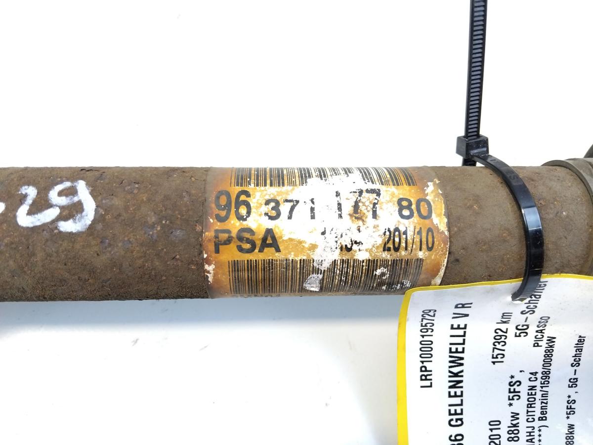 Citroen C4 Picasso original Gelenkwelle Antriebswelle rechts 1.6 88kw Bj.2010