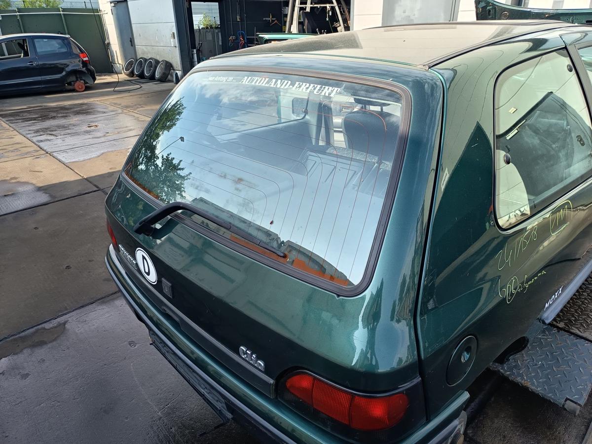 Renault Clio I B/C57 original Heckklappe mit Scheibe 963 Englischgr&uuml;n Bj 1995
