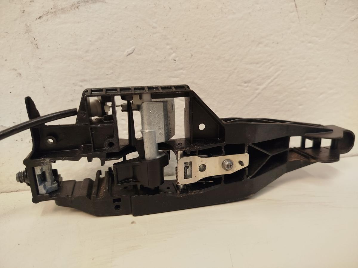 Peugeot 2008 I CU ab16 T&uuml;rschloss hinten links mit Tr&auml;ger T&uuml;rgriff Fahrert&uuml;r OEM
