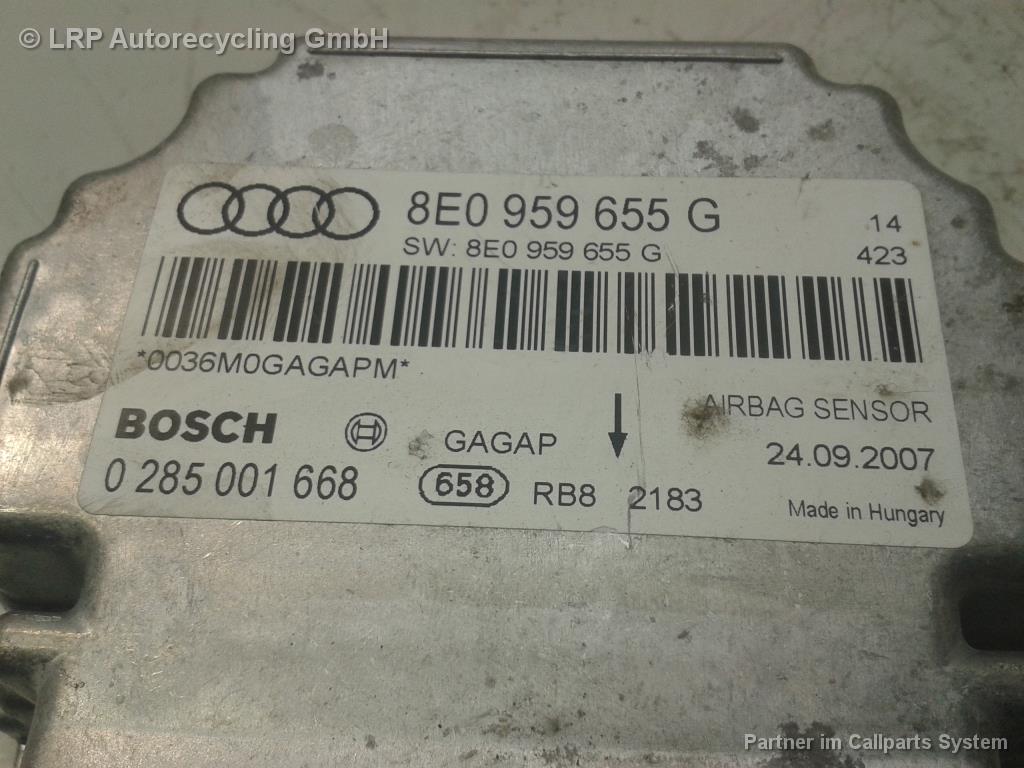 Audi A4 8E B7 BJ2007 Steuergerät Airbag 8E0959655G Bosch 0285001668