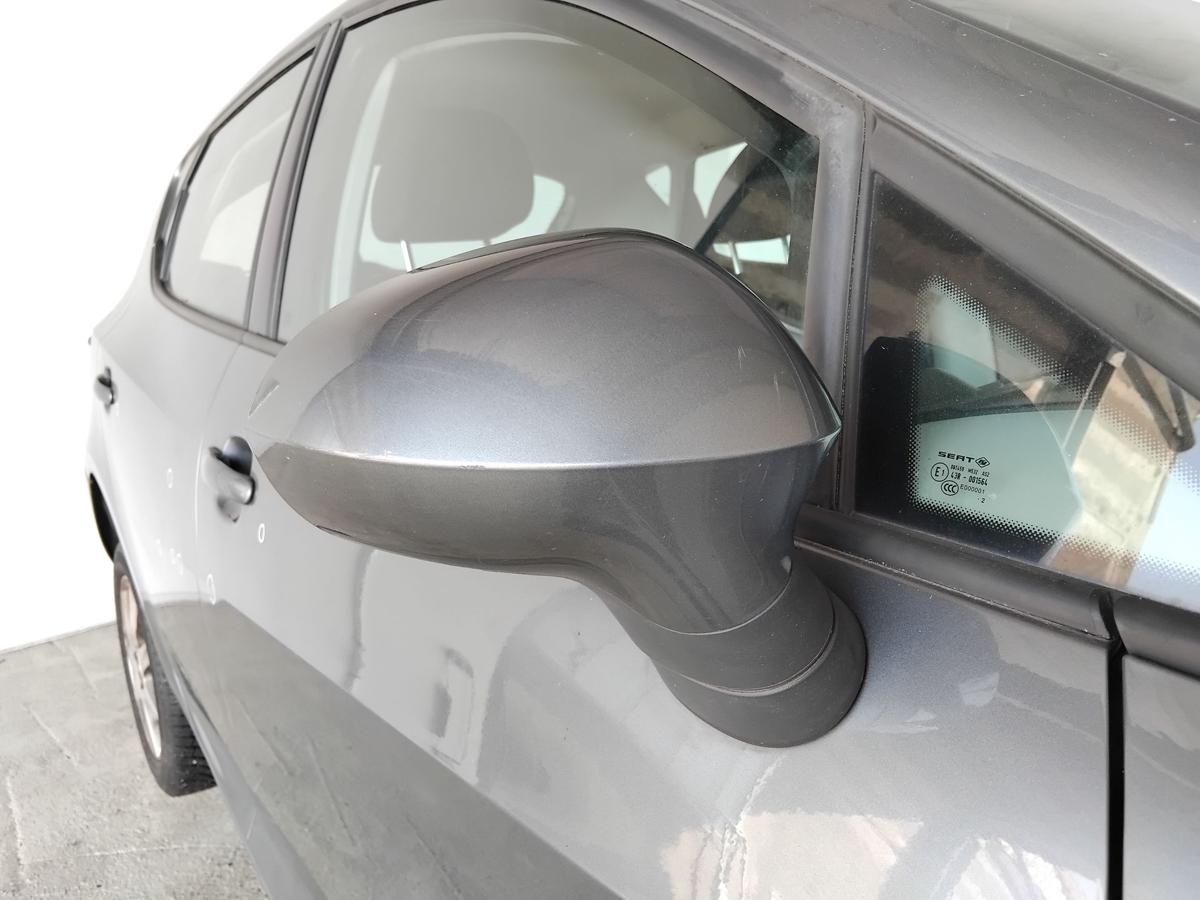 Seat Ibiza 6J orig.Außenspiegel rechts elektrisch anklappbar beheizt BJ2012 LX7R lavagraumetallic