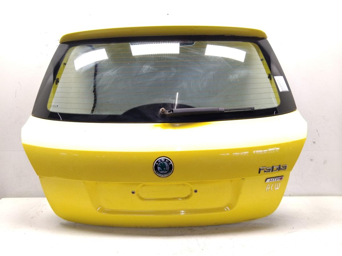 Skoda Fabia 2 5J Facelift Heckklappe mit Scheibe Fließheck BJ2011 LF1F sprint yellow
