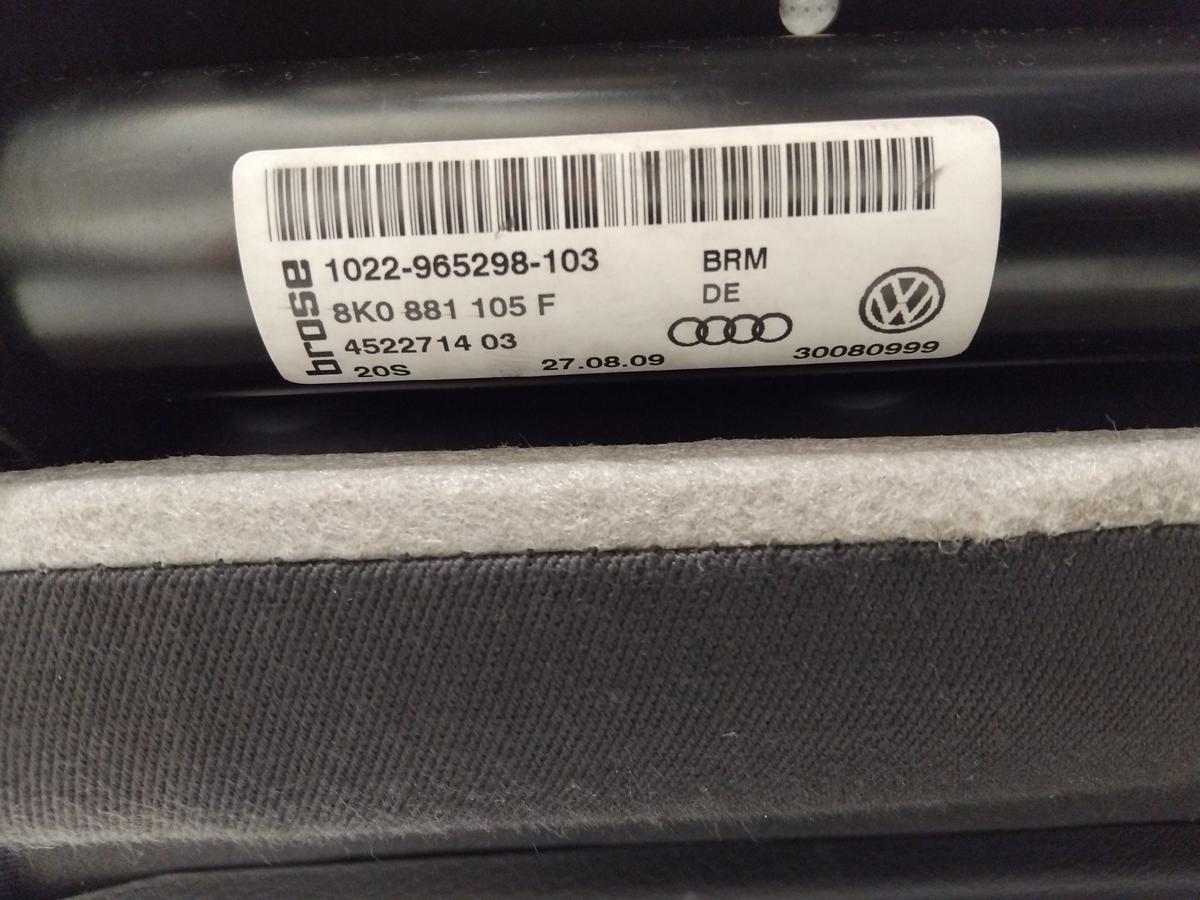 Audi A4 8K B8 Sitz vorn links Fahrersitz beheizt Stoff schwarz Bj.2009