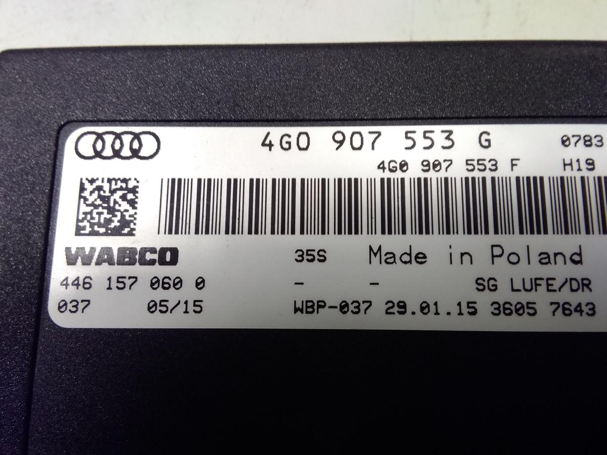 Audi A8 A8L D4 4H orig Steuerger&auml;t Luftfederung Niveauregelung 4G0907553G BJ2015