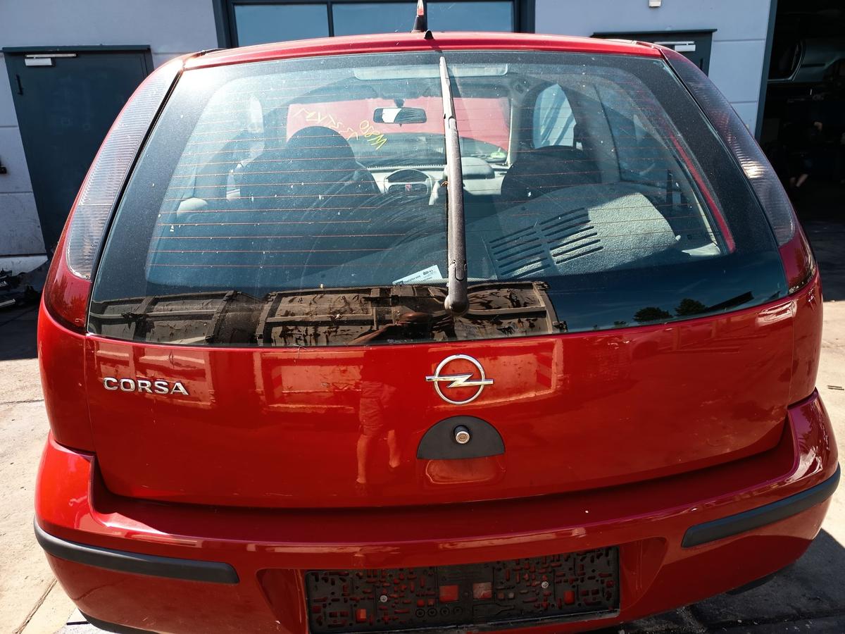 Opel Corsa C orig Heckklappe Deckel hinten Z573 Tizianrot Bj 2004