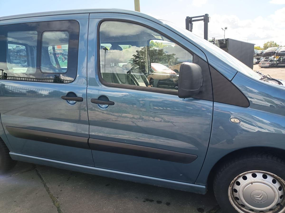Citroen Jumpy II VF7 vor Facelift Bj 2012 orig Tür vorn rechts KGQ -BLAU KYANOS
