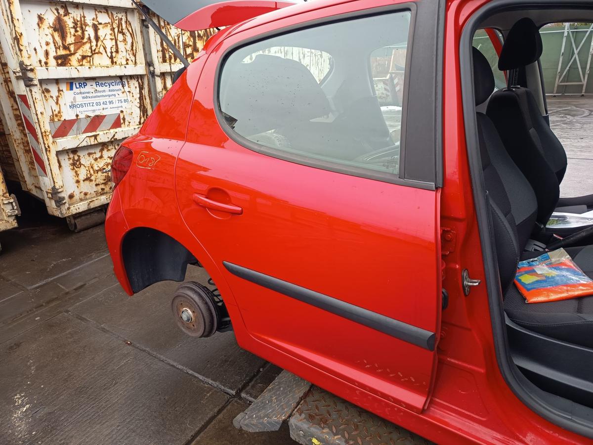 Peugeot 207 original T&uuml;r hinten rechts Fond 5t&uuml;rer KKN Nevadarot Bj 2010