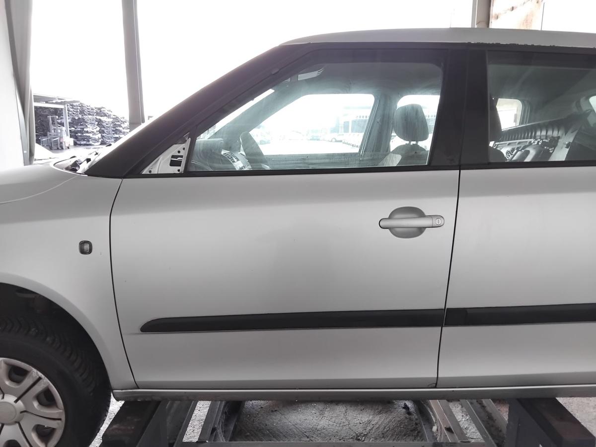 Skoda Fabia 2 5J T&uuml;r vorn links Fahrert&uuml;r LA7W reflexsilbermetallic BJ2008