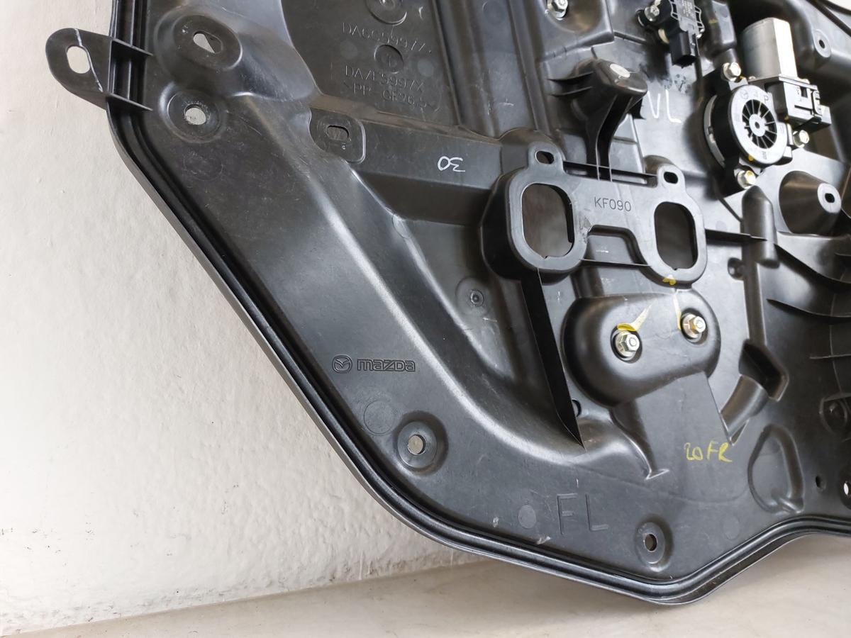 Mazda 2 Typ DJ Fensterheber vorn links Motor und Mechanik auf Grundplatte