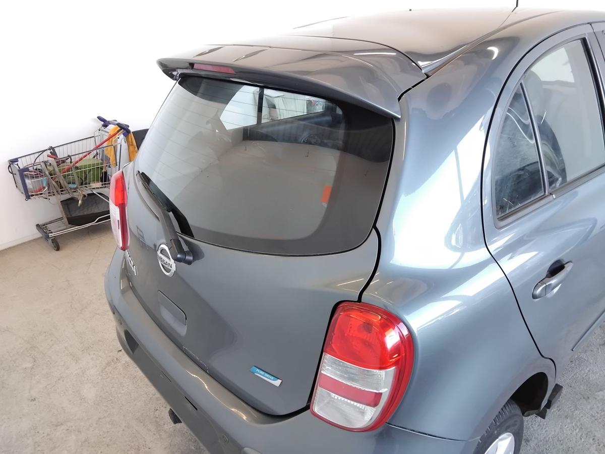 Nissan Micra 4 K13 Heckklappe FAA Greyish Green Pearl inkl. Heckscheibe BJ2013