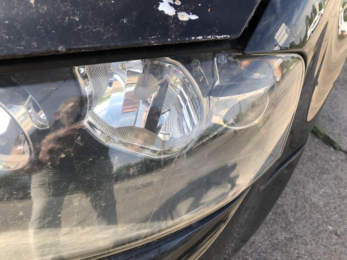 Audi A3 8P bis 2005 Scheinwerfer links Frontscheinwerfer Halogen leicht Tr&uuml;b