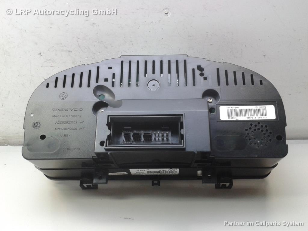 VW Touran 1T BJ2005 Tacho Kombiinstrument 1T0920862 VDO