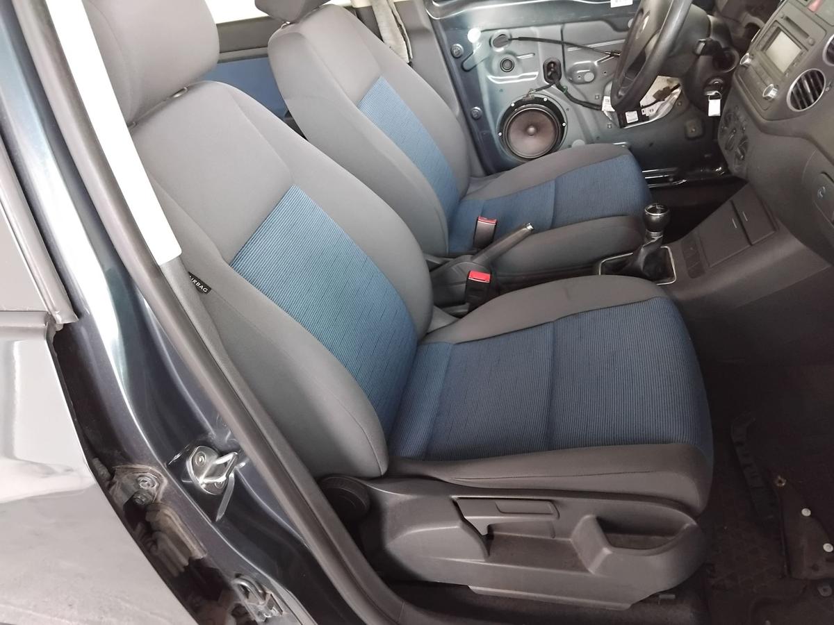 VW Golf Plus 5M Sitz vorn rechts Beifahrersitz beheizt Stoff grau/blau BJ2006