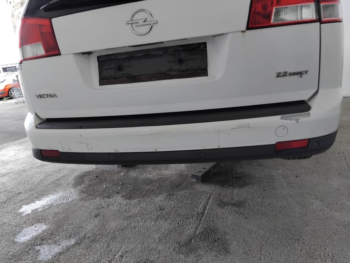 Opel Vectra C Kombi orig Sto&szlig;stange Stossf&auml;nger hinten PDC Facelift BJ2007 Z474 Casablancawei&szlig;