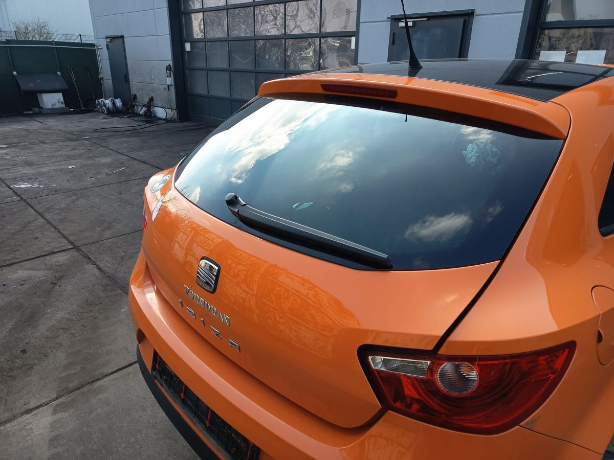 Seat Ibiza 6J 3t&uuml;rer original Heckklappe mit Scheibe P2C Luminarange Bj 2009