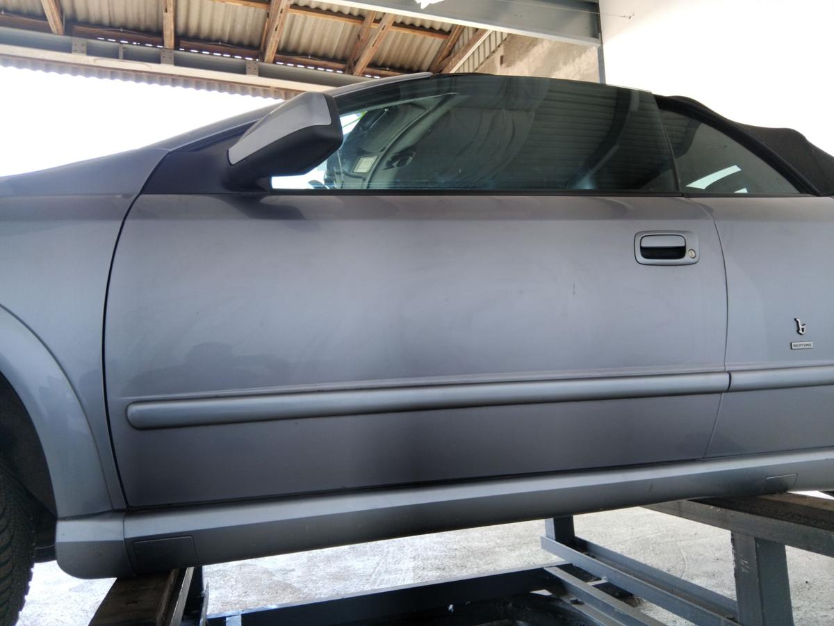 Opel Astra G Cabrio Tür links Fahrertür Z163 Lichtsilbermetallic 4AU BJ2004