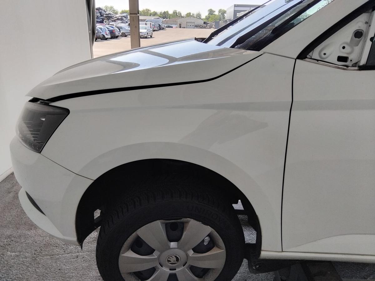 Skoda Fabia 3 III NJ original Kotflügel vorn links weiss LF9F Laser White BJ2014