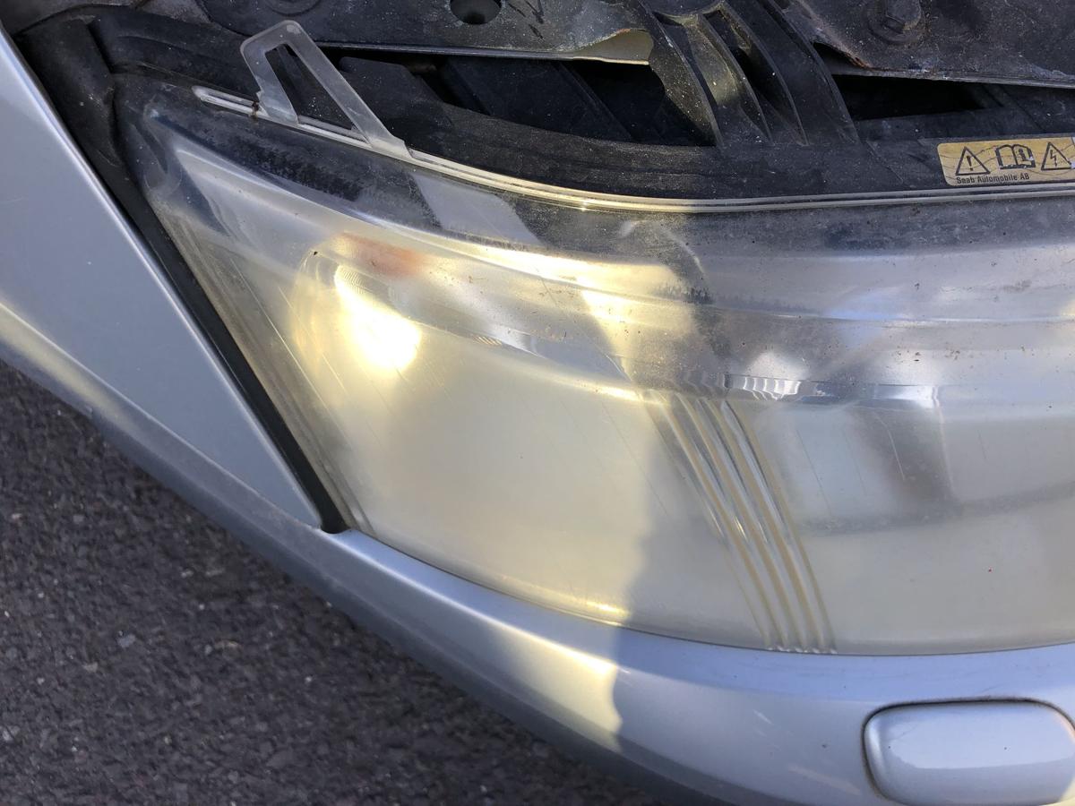 Saab 9-3 Typ YS3F Scheinwerfer rechts Xenon tr&uuml;b Frontscheinwerfer Licht vorne