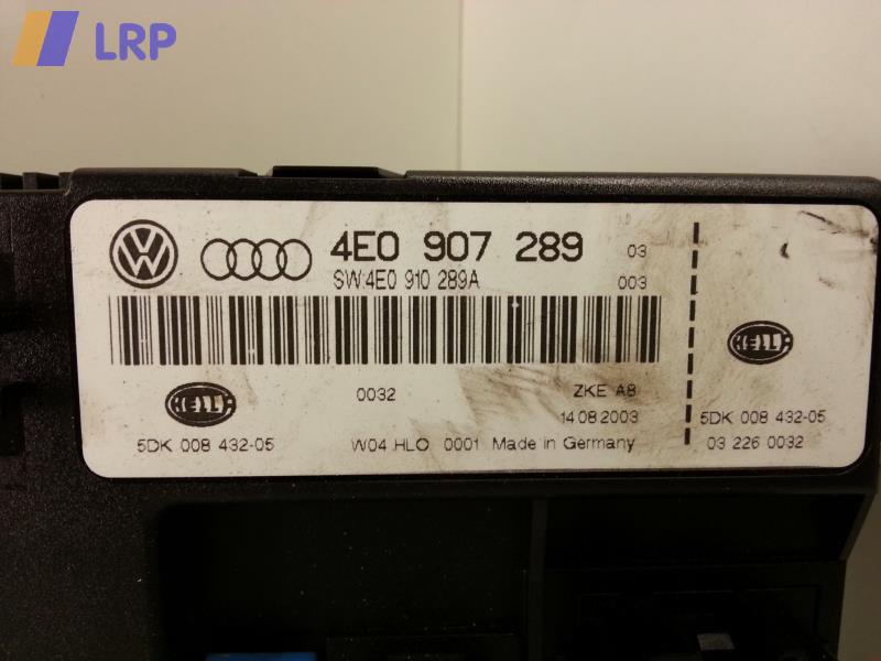 Audi A8 4e BJ: 2003 Steuerger Bordnetz H 4E0907289 HELLA 5DK00843205