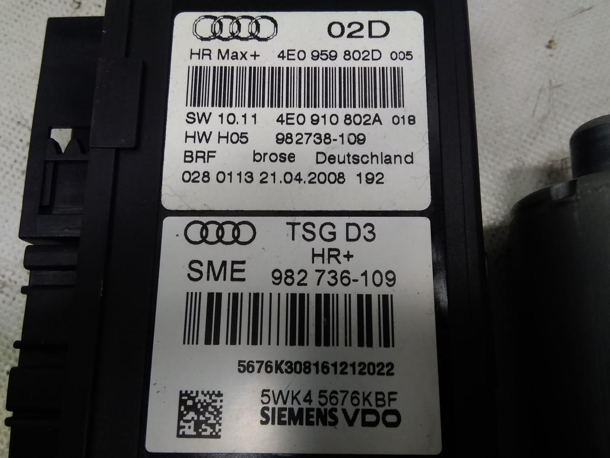 Audi A8 D3 4E original Fensterhebermotor hinten links 4E0959802D BJ2008