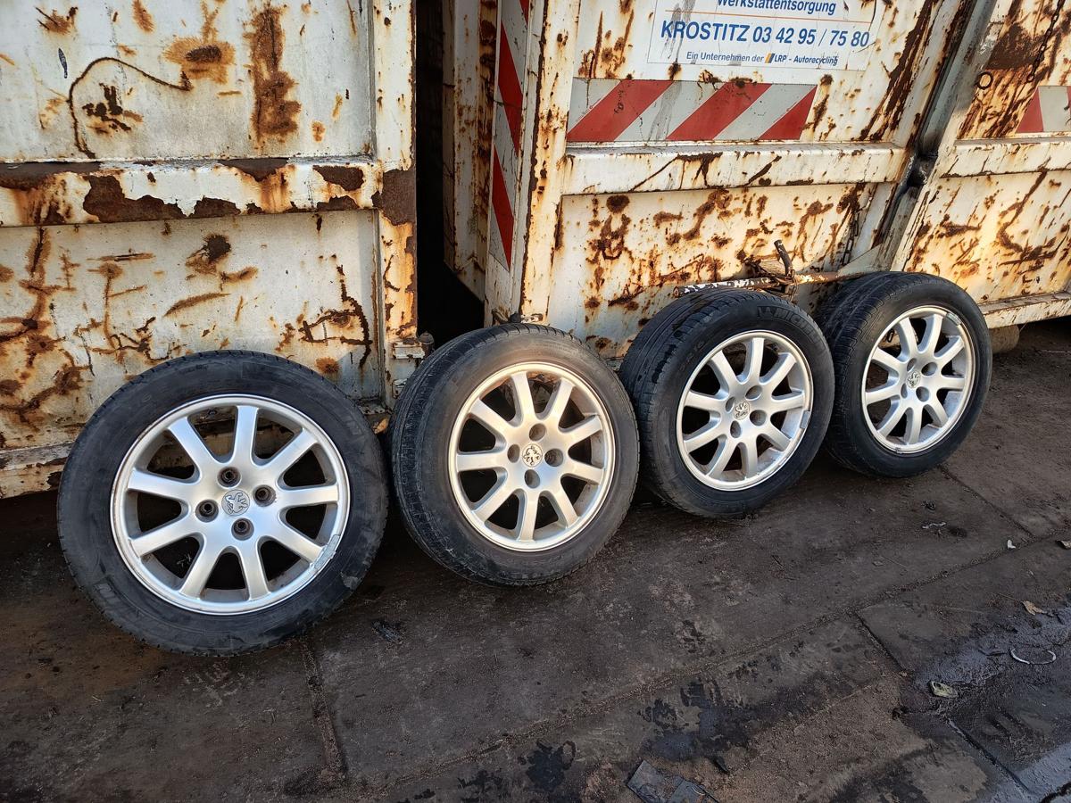 Peugeot 406 original Satz Alufelgen 6,5x16 9640384180 OHNE Reifen Bj 2003