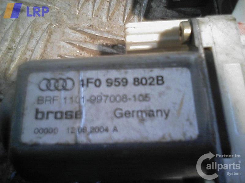 MOTOR FENSTERHEB V R; Fensterheber Motor VR; A6 (4F, 04/04-); LIMOUSINE/AVANT/ALLROAD; 4F0959802B; 4F0959802B