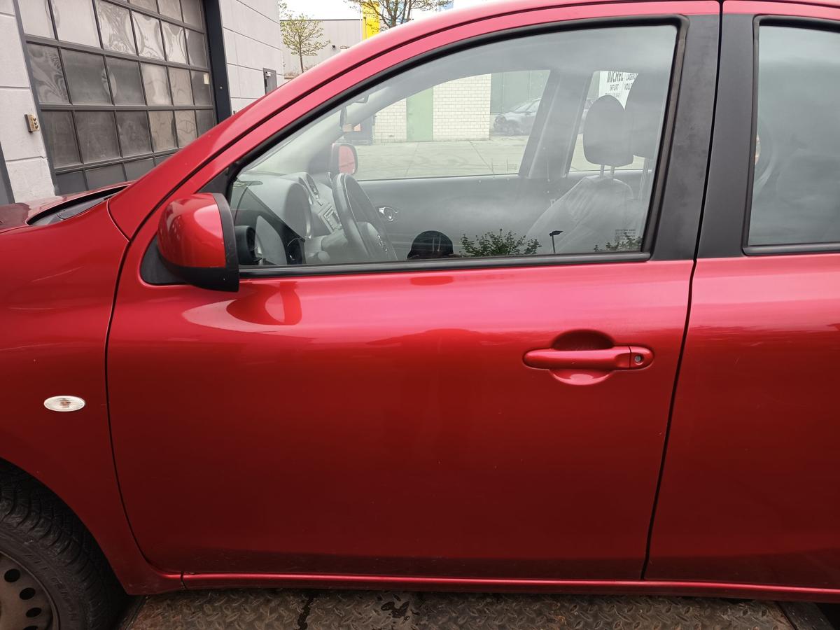Nissan Micra K13 original T&uuml;r vorn links Fahrer AY4 Kaminrot Bj 2013