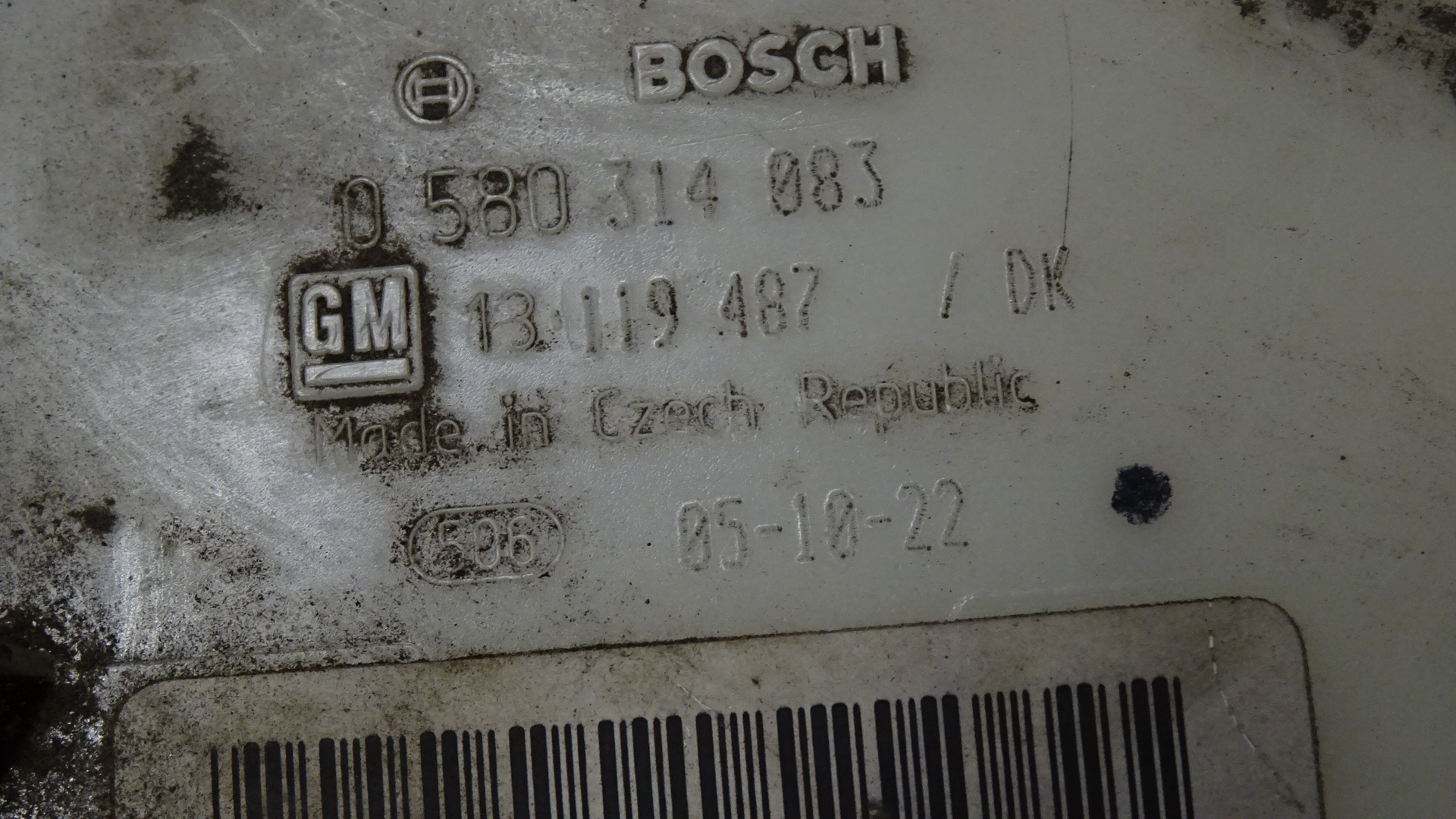 Opel Astra H Bj2005 Kraftstoffpumpe Benzinpumpe 13119487 1.6 77kw Z16XEP