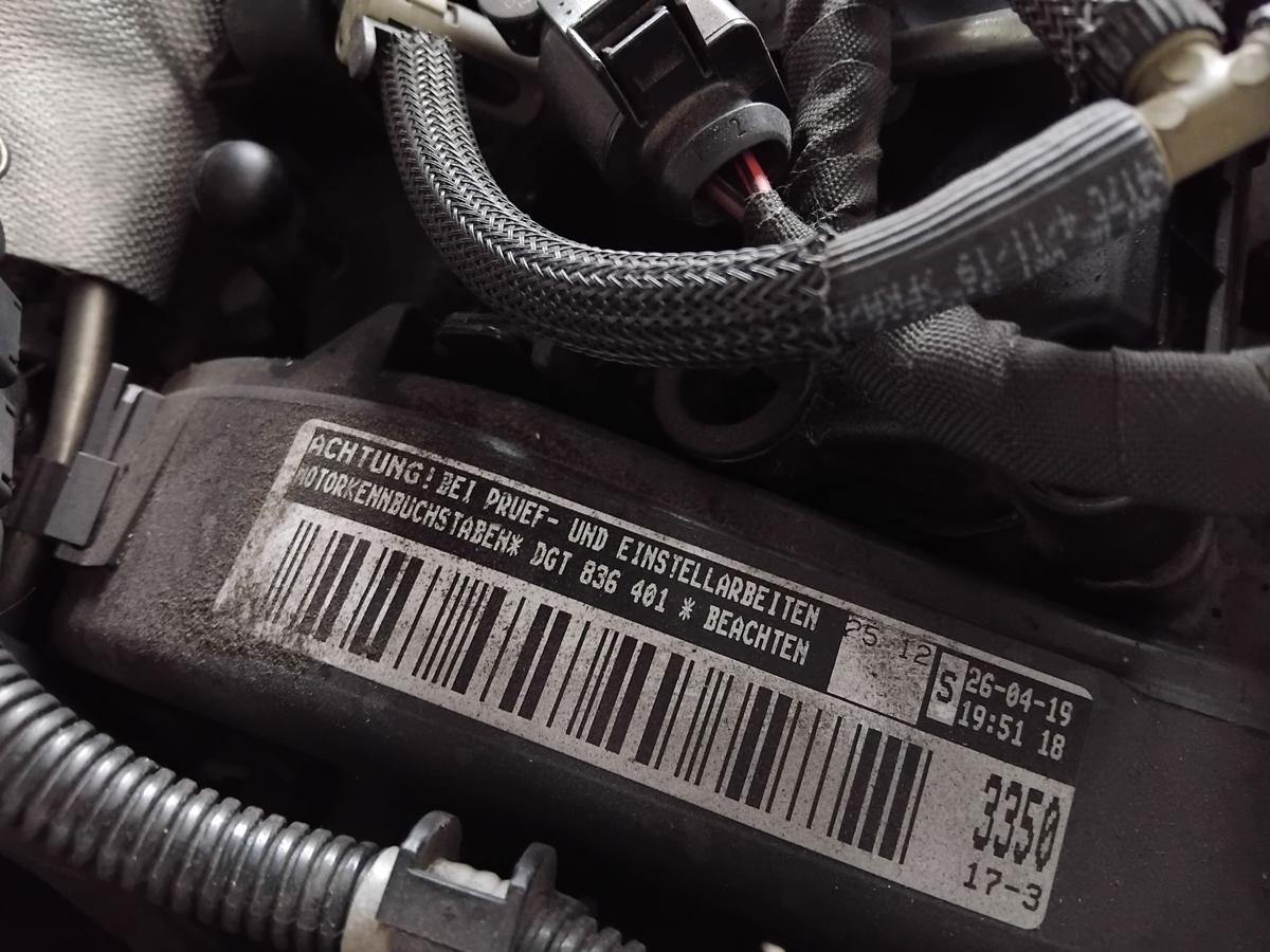 VW Golf 7 Motor Engine DGTE 1.6TDi 85kw Laufleistung 174014km BJ2019