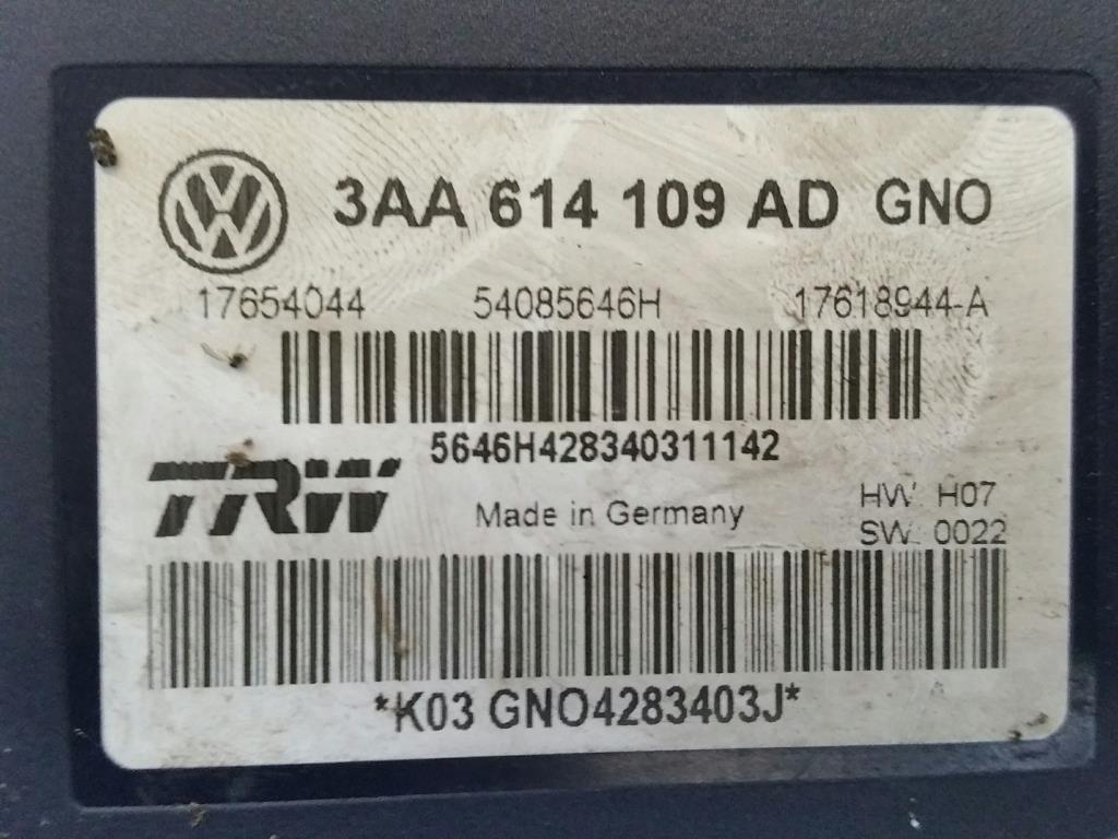 VW Passat 3C B7 Hydroaggregat ABS Block Steuergerät 3AA614109AD