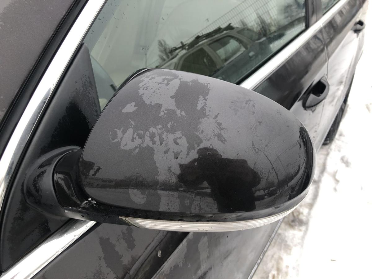 VW Passat 3C Au&szlig;enspiegel links elektrisch R&uuml;ckspiegel anklapp LC8Z Moccabrown