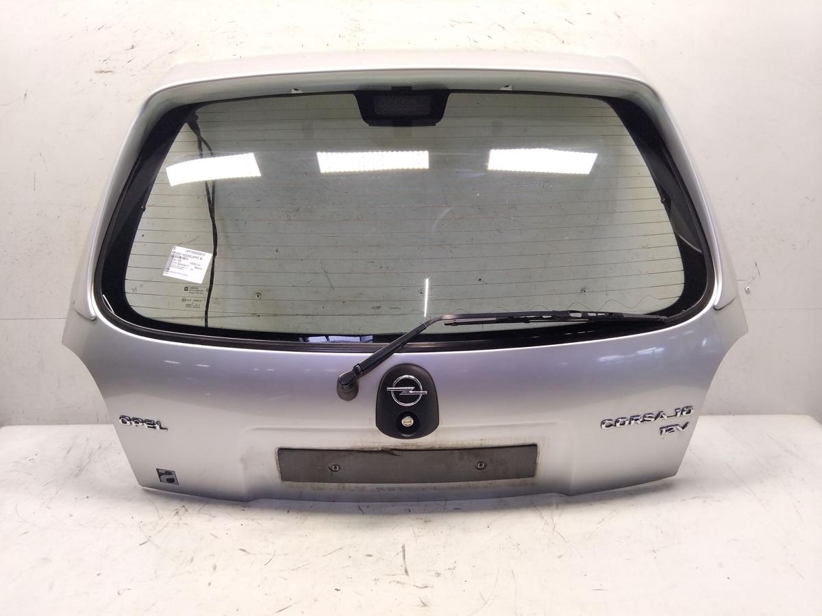 Opel Corsa B original Heckklappe Z147 Starsilber mit Heckscheibe 3t&uuml;rig BJ1998
