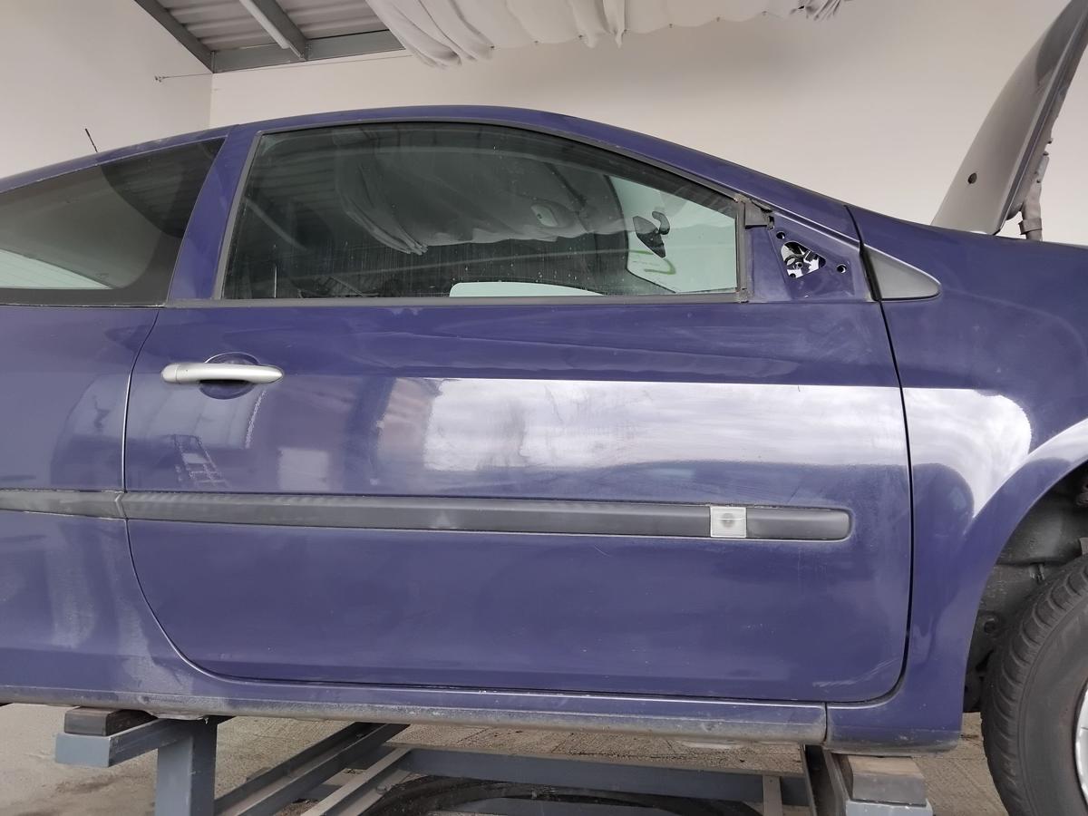 Renault Clio 3 orig.Tür vorn rechts Beifahrertür OV460 Königsblau 3türig BJ2008