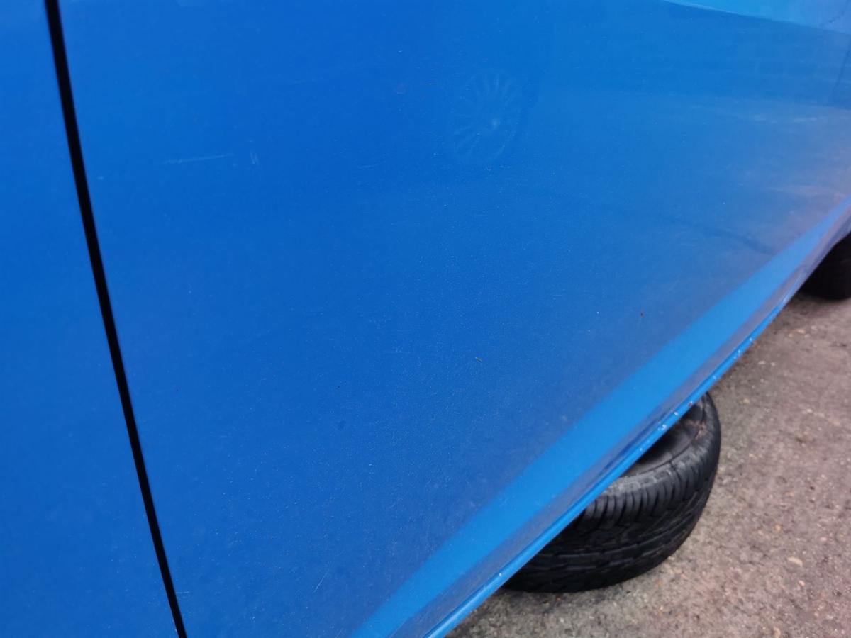 Seat Ibiza 6J Fahrertür Tür Autotür Rohbautür vorn links blau 3trg TEXT BILDER