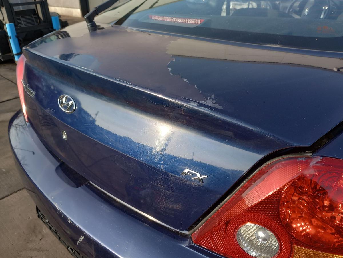 Hyundai Coupé orig Heckklappe mit Scheibe UC Carbon Blue Mica Bj 2002