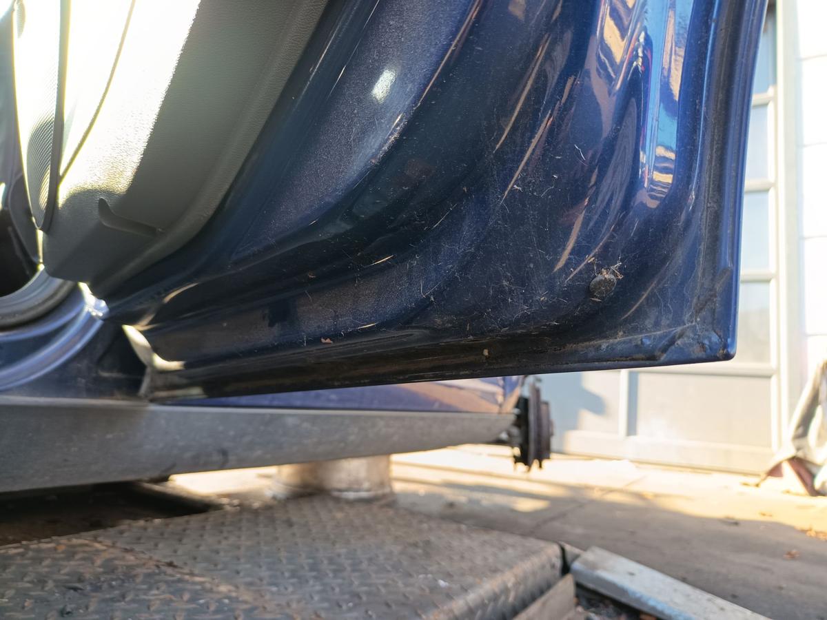 Seat Altea 5P orig Tür hinten rechts LS5S Blau Bj 2005