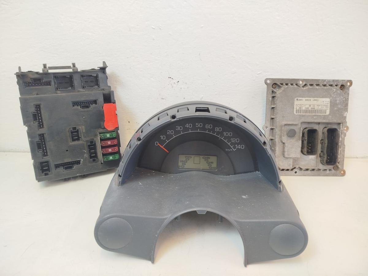 Smart ForTwo 450 Cabrio Tacho Motorsteuerger&auml;t SAM Kombiinstrument 599ccm 45kw