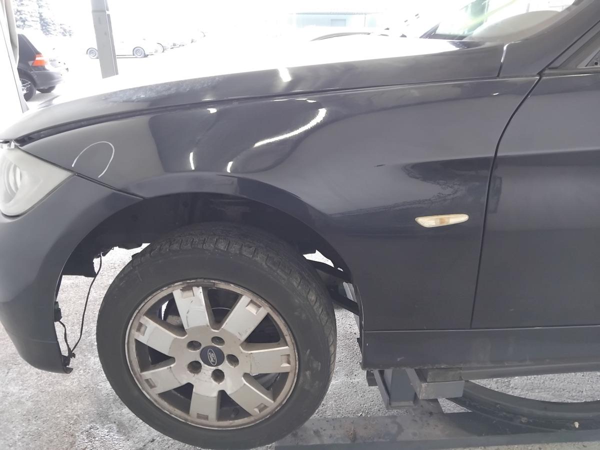 BMW 3er E90 E91 original Kotfl&uuml;gel vorn links monacoblaumetallic A35 BJ2007