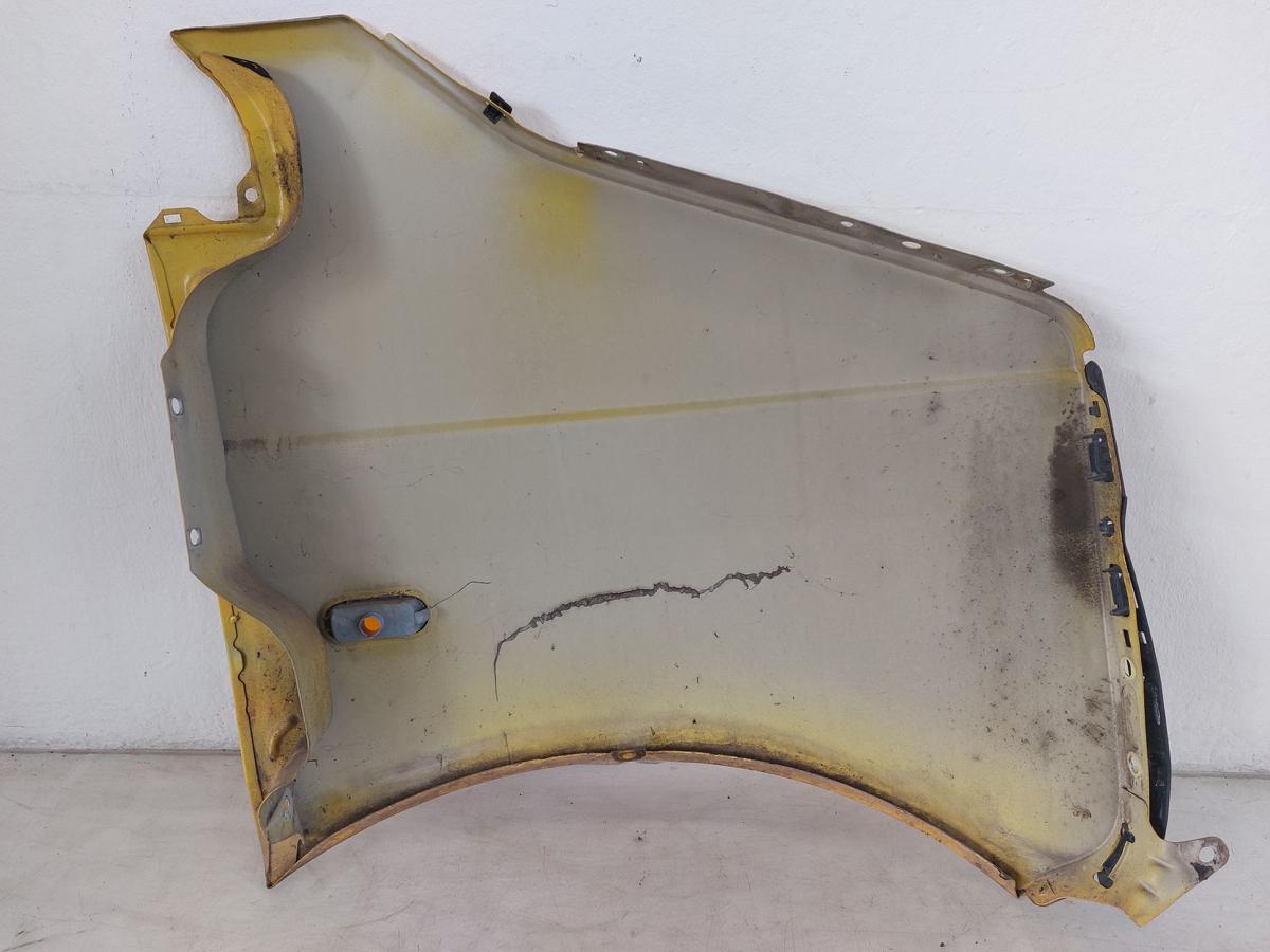 VW T5 7H Transporter Kotfl&uuml;gel vorn links Fahreseite Postgelb Dellen