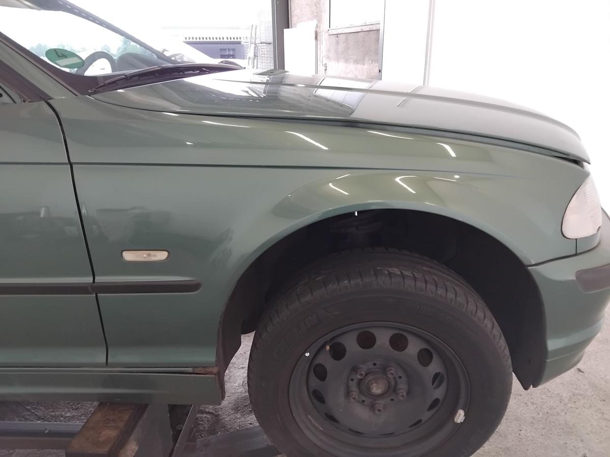 BMW 3er E46 Limo original Kotfl&uuml;gel vorn rechts meergr&uuml;nmetallic 393 BJ1999