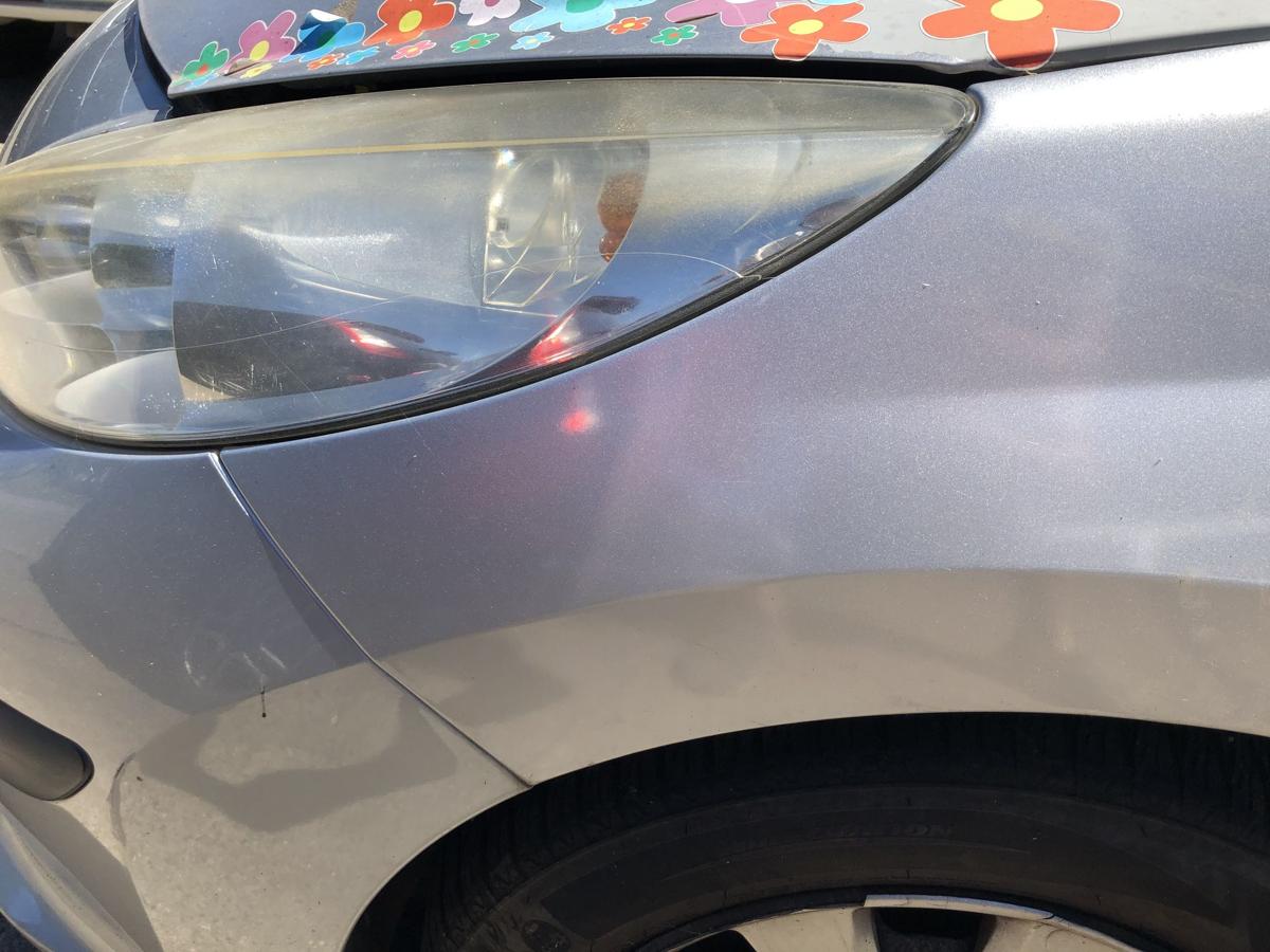 Peugeot 207 WA WC Kotfl&uuml;gel vorn links Fahrerseite EZR Aluminiumgrau