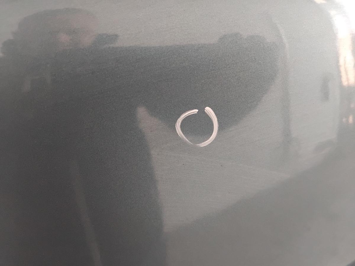 Dacia Sandero 1 original Heckklappe blaumetallic TERNF mit Heckscheibe BJ2009