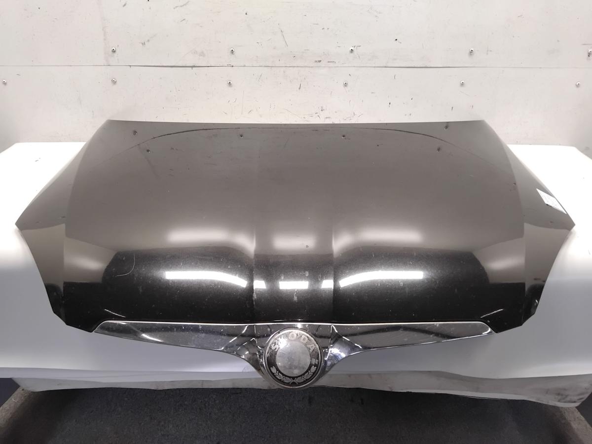 Skoda Fabia 2 5J original Motorhaube schwarzmetallic 9910 LF9R Bj.2008