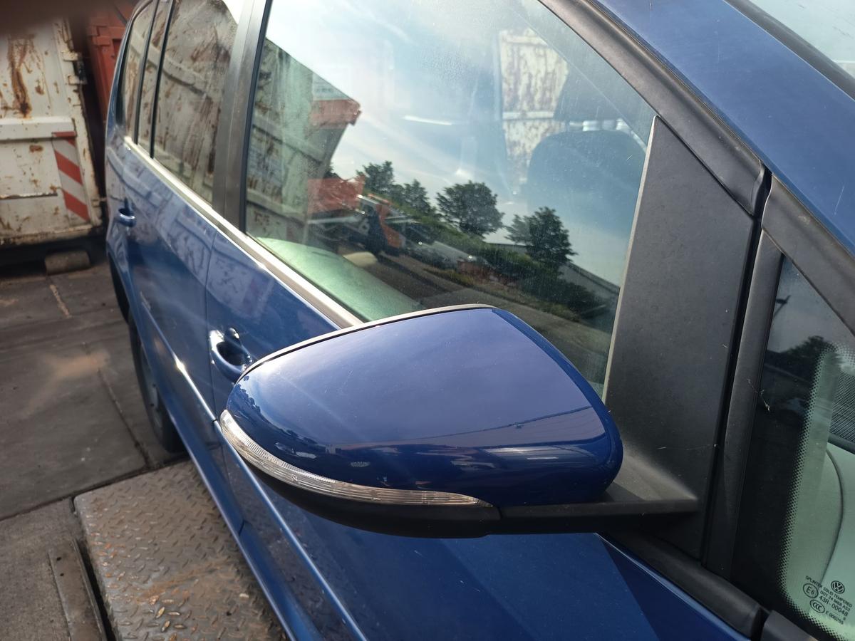 VW Touran GP 1T Aussenspiegel rechts elektrisch L5M Indienblau Bj 2009