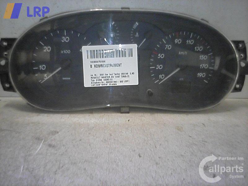 Renault Master Kombiinstrument Tacho 8200140413 BJ2001