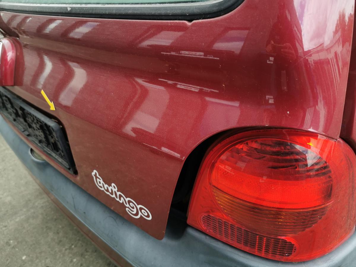Renault Twingo C06 Heckklappe Klappe Deckel hinten mit Scheibe NV713 CHERRY RED