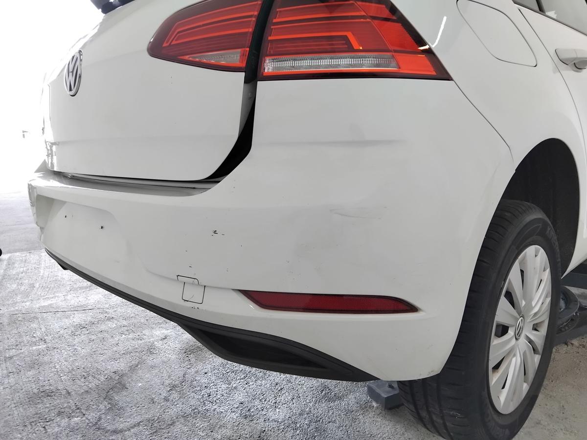 VW Golf 7 Facelift orig Sto&szlig;f&auml;nger Sto&szlig;stange hinten Flie&szlig;heck BJ2019 LC9A pure white