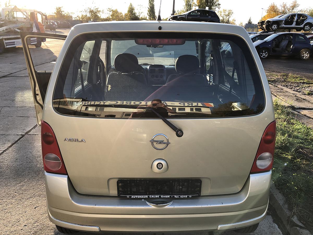 Opel Agila A Heckklappe mit Scheibe Deckel hinten Z40H